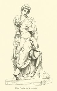 Svatá rodina, M Angelo (rytina) od English School