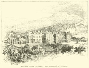 Holyroodský palác a opatství od English School