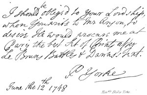Vážený Philipe Yorke od English School