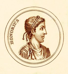 Honorius, ilustrace z The Universal Historical Dictionary od George Crabba, publikovaná v roce 1825 (digitálně vylepšený obrázek) od English School