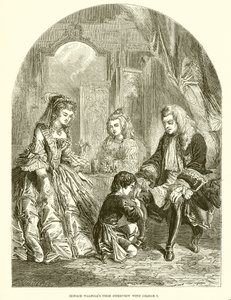 První rozhovor Horace Walpolea s Georgem I od English School