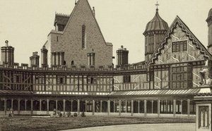 Horseshoe Cloisters, hrad Windsor (litografie) od English School