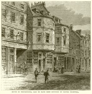 Dům ve Westminsteru, o kterém se říká, že ho obýval Oliver Cromwell