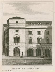 Dolní sněmovna, Westminster, Londýn od English School