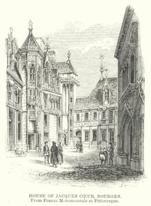 Dům Jacques Coeur, Bourges (rytina) od English School