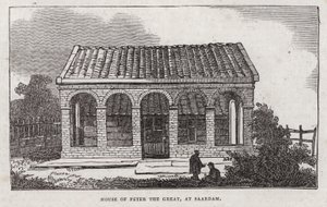 Dům Petra Velikého, Saardam (rytina) od English School