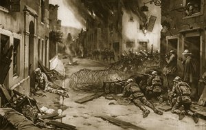 Jak Italové v červnu 1916 vyhnali Rakušany z hořícího Asiaga a zastavili jejich útok na Benátské pláně, 1914-19 od English School