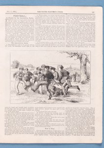 Jak hrát fotbal podle pravidel asociace, článek z The Young Fanciers Guide, 1874 (viz také 315146) od English School