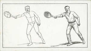 Jak skicovat: Postava hrající tenis (litografie) od English School