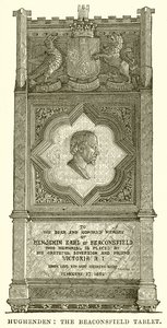 Hughenden: The Beaconsfield Tablet od English School