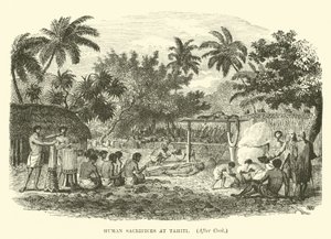 Lidské oběti na Tahiti, po Cookovi od English School