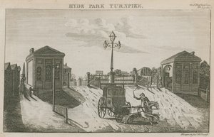 Hyde Park Turnpike, Hyde Park Corner, Londýn od English School