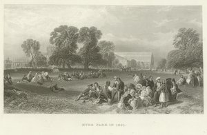 Hyde Park v roce 1851 od English School