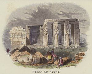 Idols of Egypt (barevná rytina) od English School