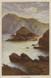 Ilfracombe (barevná rytina) od English School