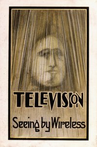 Ilustrovaný přebal pro první vydání „Televize, 1926 od English School
