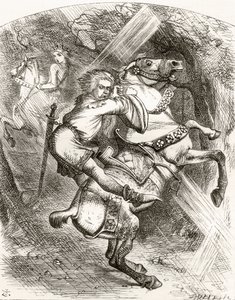 Ilustrace podle J. Tenniela k básni "The Blasphemer