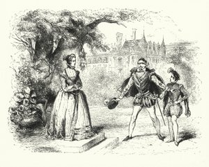 Ilustrace pro Les Huguenots od Giacoma Meyerbeera (rytina) od English School