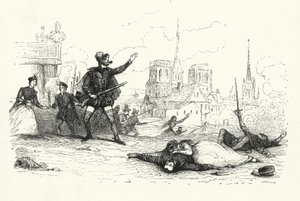 Ilustrace pro Les Huguenots od Giacoma Meyerbeera (rytina) od English School