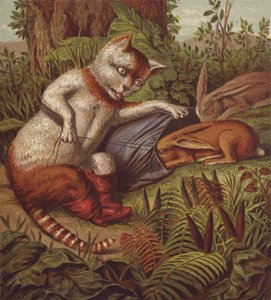 Ilustrace pro Kocour v botách (barva lito) od English School