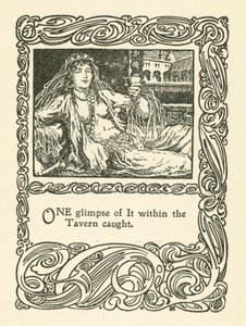 Ilustrace pro Rubaiyat of Omar Khayyam (litho) od English School