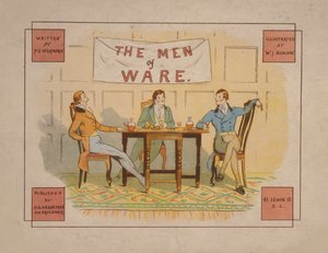 Ilustrace k filmu The Men of Ware, cca 1880 (barevná litografie) od English School