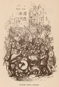Ilustrace pro The Newcomes od Thackeray (litho) od English School