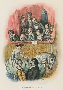 Ilustrace k románu The Newcomes od Thackeraye (litografie) od English School