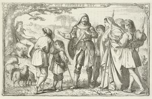 Ilustrace pro The Pilgrims Progress od Johna Bunyana od English School
