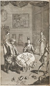 Ilustrace ke Zkrocení zlé ženy od Williama Shakespeara, vydal Jacob Tonson, Londýn od English School