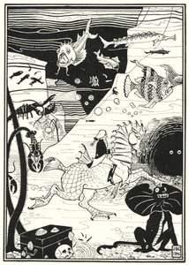 Ilustrace pro Dobrodružství barona Munchausena (rytina) od English School