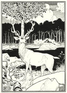 Ilustrace pro Dobrodružství barona Munchausena (rytina) od English School