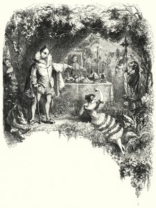 Ilustrace pro balet, Le Diable boiteux nebo Ďábel na dvou tyčích (rytina) od English School