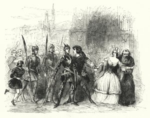 Ilustrace k opeře La Juive od Fromentala Halevyho (rytina) od English School