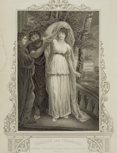 Ilustrace z Troilus a Cressida, dějství III, scéna 2, od Williama Shakespeara (1564-1616) od English School
