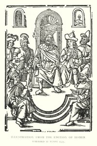 Ilustrace z Homerovy edice, publikované v Benátkách 1525 (litho) od English School