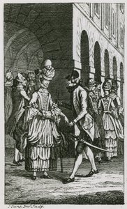 Ilustrace v Harriss List, vydání z roku 1773 od English School