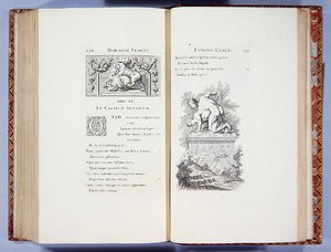 In Cassium Severum, z děl Quinta Horatia Flaciho, tisk John Pine, 1733-7 od English School