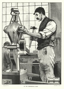 Ve strojírenské dílně (gravírování) od English School