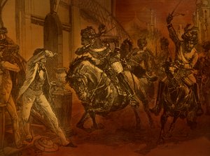 Indické povstání v roce 1857, ilustrace z knihy "Cassell