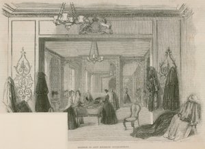 Interiér Jays Mourning Establishment, Regent Street, Londýn od English School