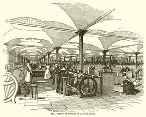 Interiér Marshalls Flax-Mill, Leeds od English School