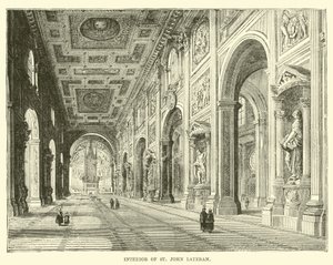 Interiér St John Lateran od English School