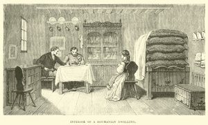 Interiér rumunského obydlí od English School