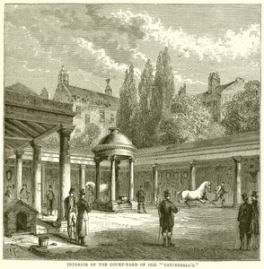 Interiér nádvoří starých Tattersalls od English School