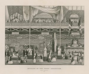 Interiér Velké výstavy, 1851, italské oddělení od English School