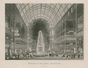 Interiér Velké výstavy, 1851, Severní transept od English School