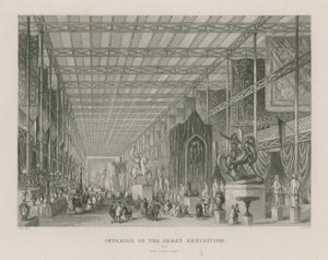 Interiér Velké výstavy, 1851, z Dantesova chrámu od English School