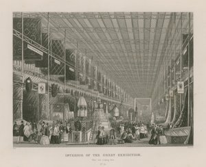 Interiér Velké výstavy, 1851, západní konec při pohledu na východ od English School