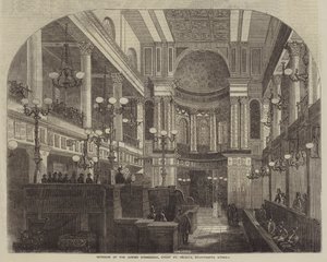 Interiér židovské synagogy, Great St Helen